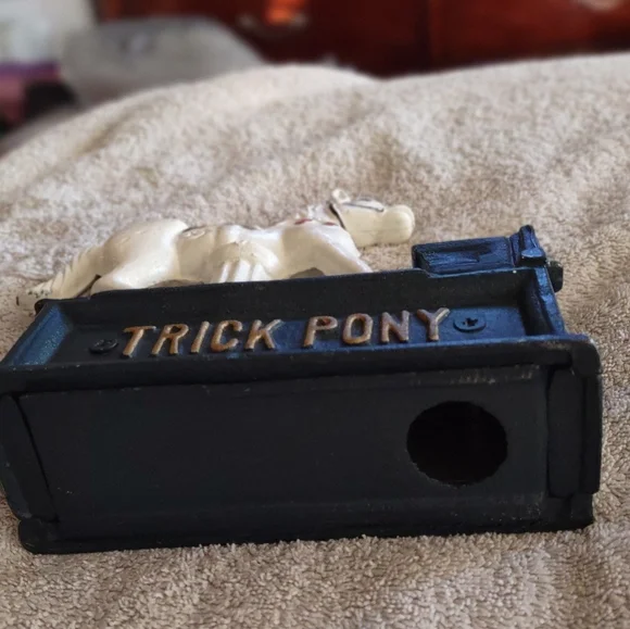 VTG Cast Iron Mechanical Bank Trick Pony - Picture 4 of 4